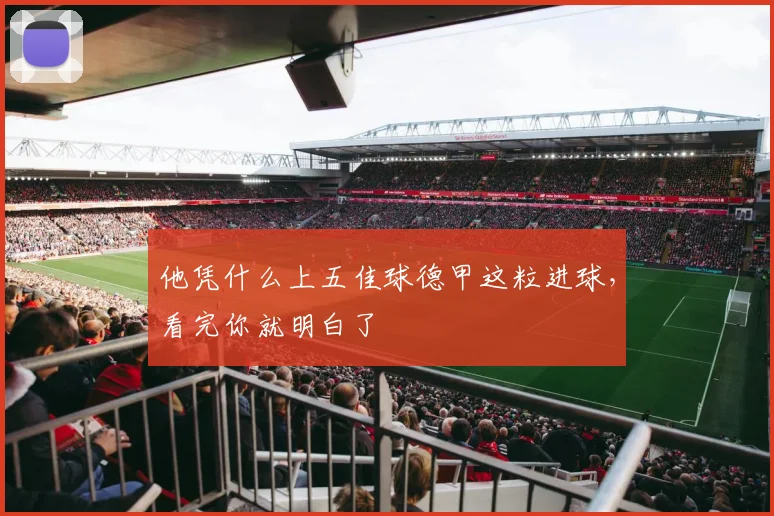 他凭什么上五佳球德甲这粒进球，看完你就明白了