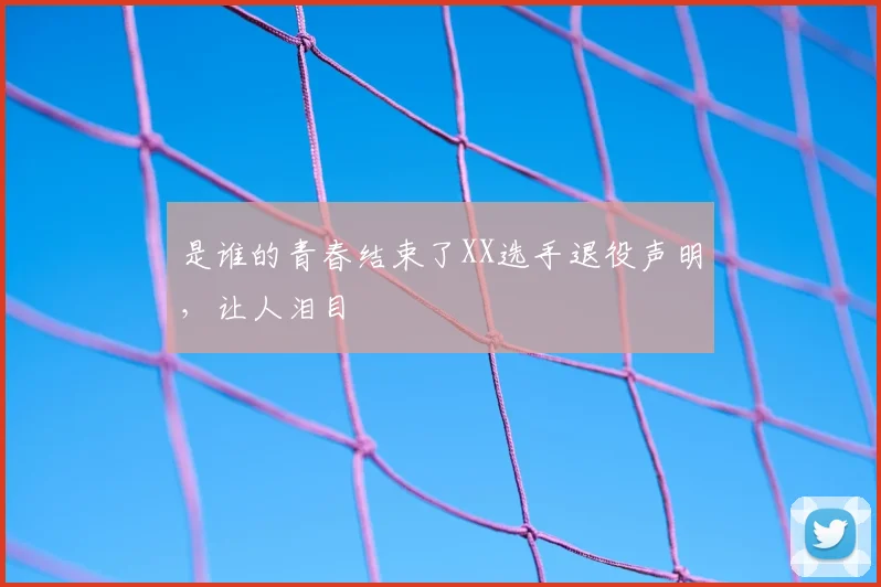 是谁的青春结束了XX选手退役声明，让人泪目